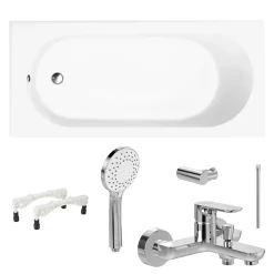 Villeroy & Boch Pack baignoire 160 x 70 VILLEROY ET BOCH O Novo avec pieds et robinet