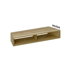 Baignoire Droite|Jacob Delafon Pack baignoire bain douche 150 x 80 Neo version gauche + pare bain chromé + tablier de baignoire en angle