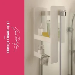 Baignoire Droite|Jacob Delafon Pack baignoire bain douche 150 x 80 Neo version gauche + pare bain chromé + tablier de baignoire en angle
