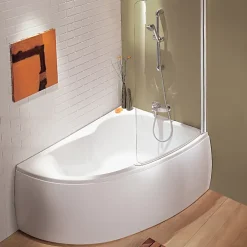Baignoire Droite|Jacob Delafon Pack baignoire d'angle 150 x 100 cm Micromega Duo version droite + tablier de baignoire
