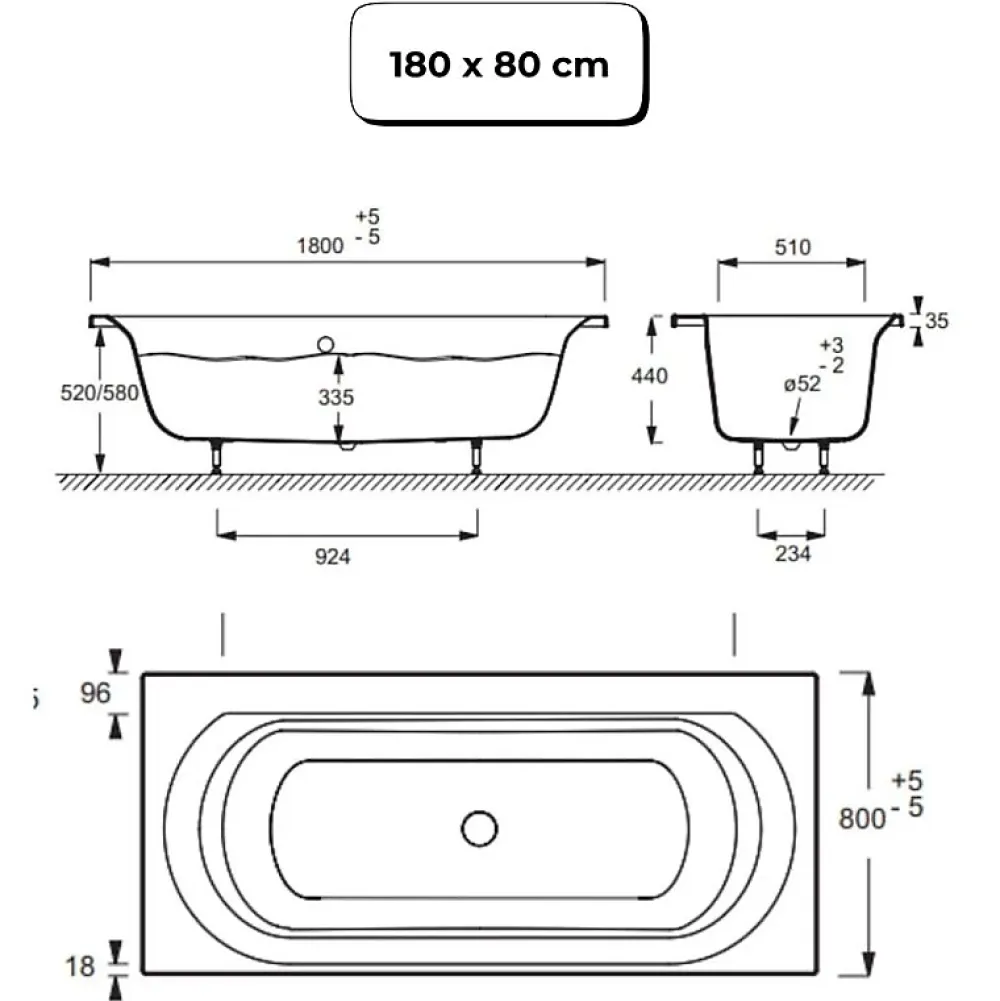 Baignoire Droite|Jacob Delafon Pack baignoire droite 180 x 80 Elise + tablier en angle + vidage