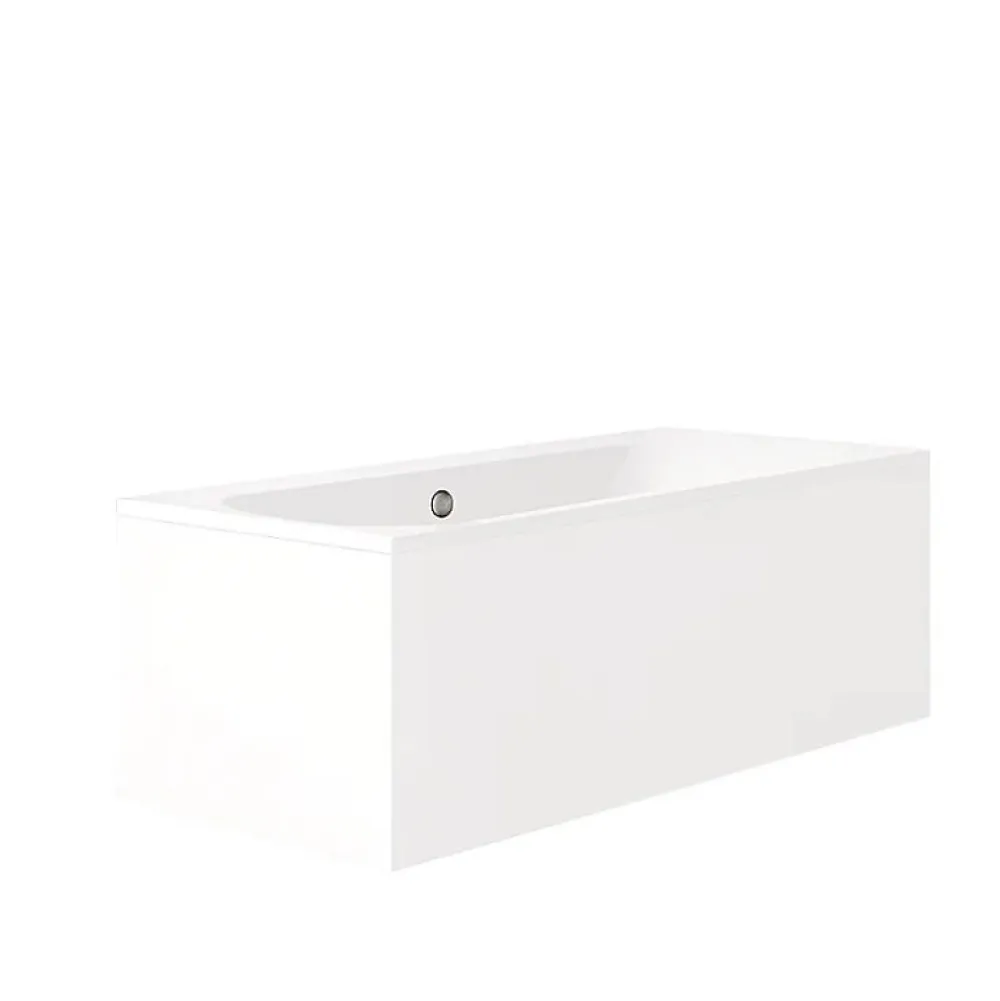 Baignoire Droite|Jacob Delafon Pack baignoire droite 170 x 75 Elise + tablier en angle + vidage
