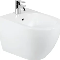 Sanindusa Pack Bidet suspendu céramique fixations invisibles+Bâti support Sanibold 50 blanc (bidet + Bâti support)