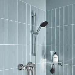 Colonne De Douche Mécanique|Grohe Pack douche mécanique Swift 2023 avec ensemble de douhe Vitalio Comfort 110 et tablette