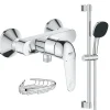 Grohe Pack douche mécanique Swift 2023 avec ensemble de douhe Vitalio Comfort 110 et panier porte-savon