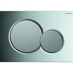 Geberit Pack UP320 + Cuvette sans bride KELOS Flush Gris Foncé + Plaque Sigma Chromé Brillant