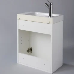 Lave-Mains|Planète Bain Pack lave-mains Blanc brillant - Robinetterie Eau froide à gauche - L.42.5 X H.52.5 cm - Hamac 2