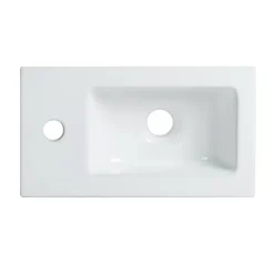 Bain-Bain Pack Meuble Lave-main prémonté blanc-Vasque blanche-Robinet chromé- Crochet chromé -