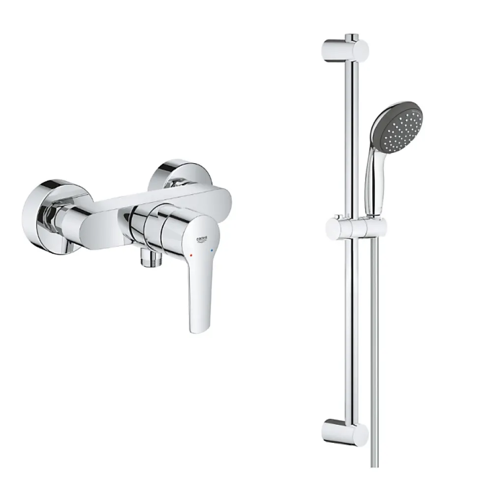 Colonne De Douche Mécanique|Grohe Pack mitigeur de douche Start 2021 avec ensemble de douche 2 jets chromé