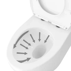 Wc À Poser|GoodHome Pack WC à poser avec cuvette, abattant et réservoir, Kentia