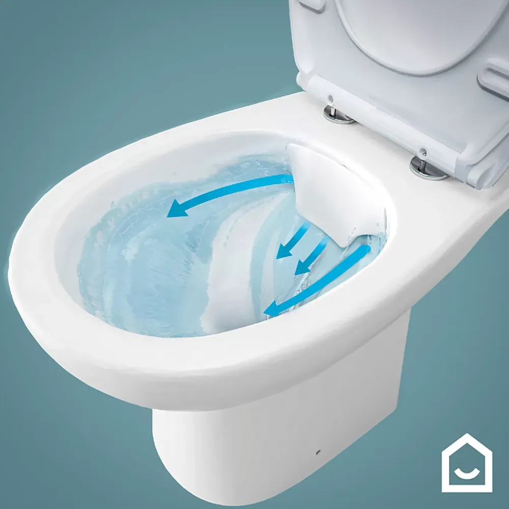 Wc À Poser|GoodHome Pack WC à poser sans bord avec abattant déclipsable et frein de chute, sortie horizontale, NF, Tasi