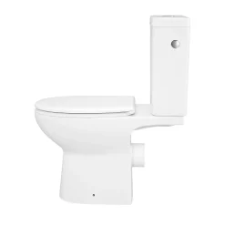 Wc À Poser|GoodHome Pack WC à poser sans bord avec abattant déclipsable et frein de chute, sortie horizontale, NF, Tasi