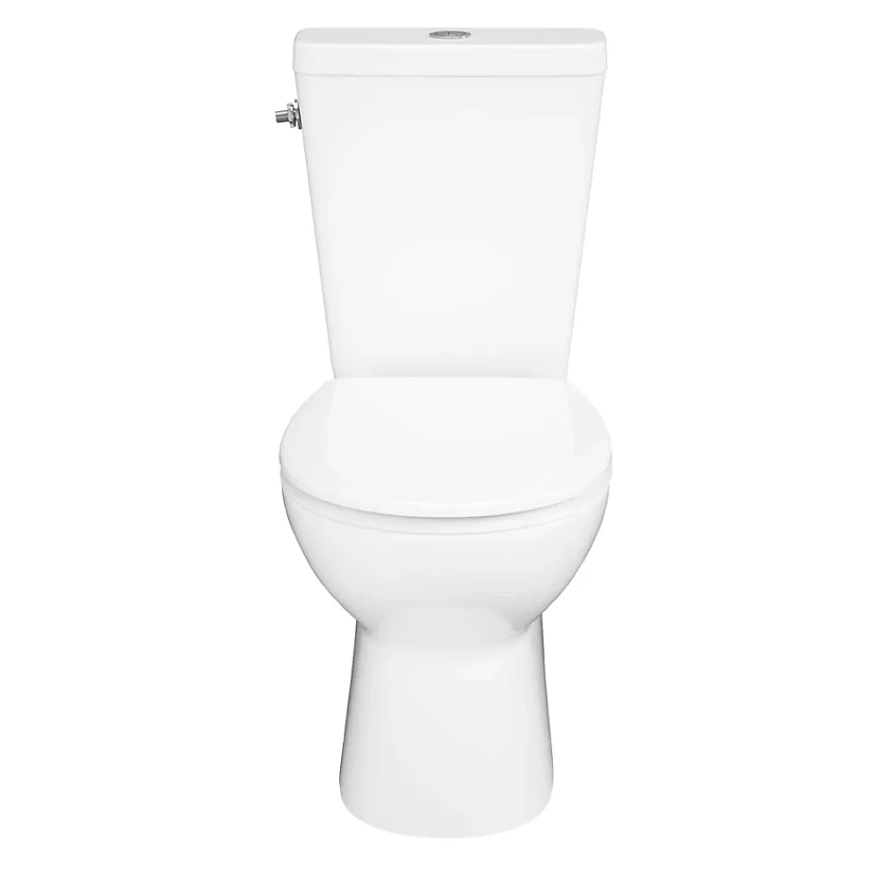 Wc À Poser|GoodHome Pack WC à poser sans bord avec abattant déclipsable et frein de chute, sortie horizontale, NF, Tasi