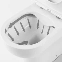 Wc À Poser|GoodHome Pack WC à poser sans bride sortie horizontale ou verticale Cavally