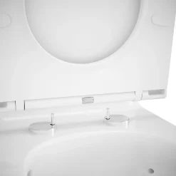 Wc À Poser|GoodHome Pack WC à poser sans bride vortex avec lave-mains intégré, abattant déclipsable et frein de chute, sortie horizontale, Cavally
