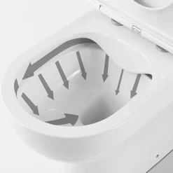 Wc À Poser|GoodHome Pack WC à poser sans bride avec sortie horizontale Cavally NF