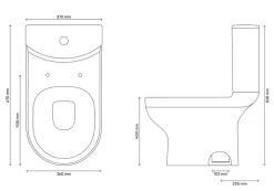 Wc À Poser|GoodHome Pack WC à poser sans bride avec sortie verticale Cavally