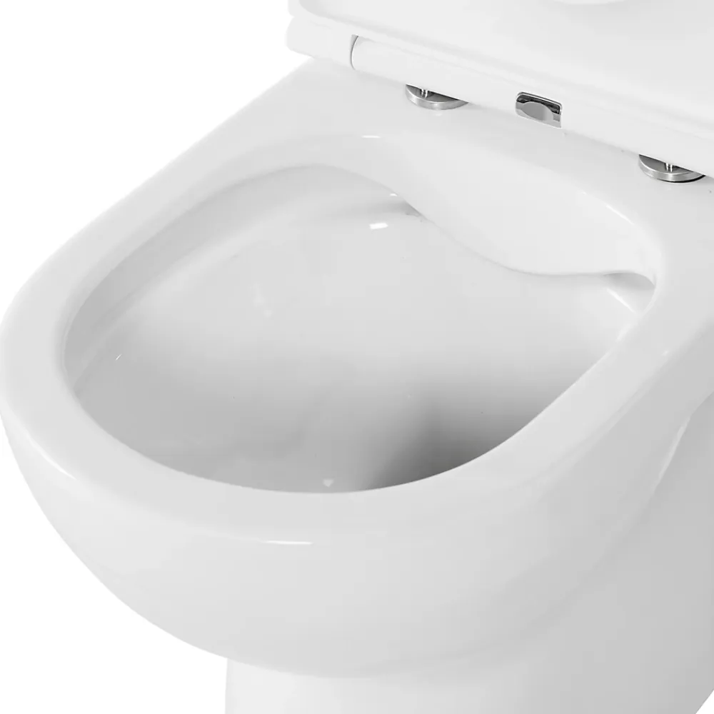 GoodHome Pack WC à poser sans bride + lave-mains sortie horizontale Cavally