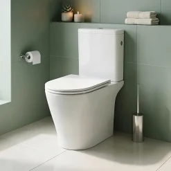Pack WC à poser sans bride sortie horizontale ou verticale blanc Nanki