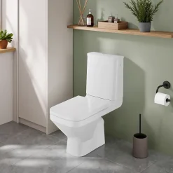 GoodHome Pack WC à poser sans bride sortie horizontale, Teesta