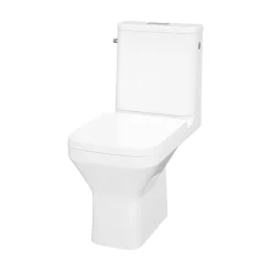 GoodHome Pack WC à poser sans bride vortex avec abattant déclipsable et frein de chute, sortie horizontale, Teesta