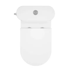 GoodHome Pack WC à poser sans bride vortex avec abattant déclipsable et frein de chute, sortie verticale, Cavally