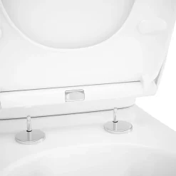 Wc À Poser|GoodHome Pack WC à poser sans bride avec abattant déclipsable et frein de chute, sortie verticale, NF, Tasi