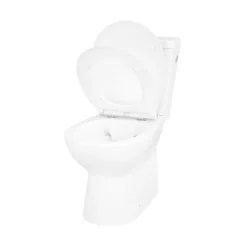 Wc À Poser|GoodHome Pack WC à poser sans bride avec abattant déclipsable et frein de chute, sortie verticale, NF, Tasi