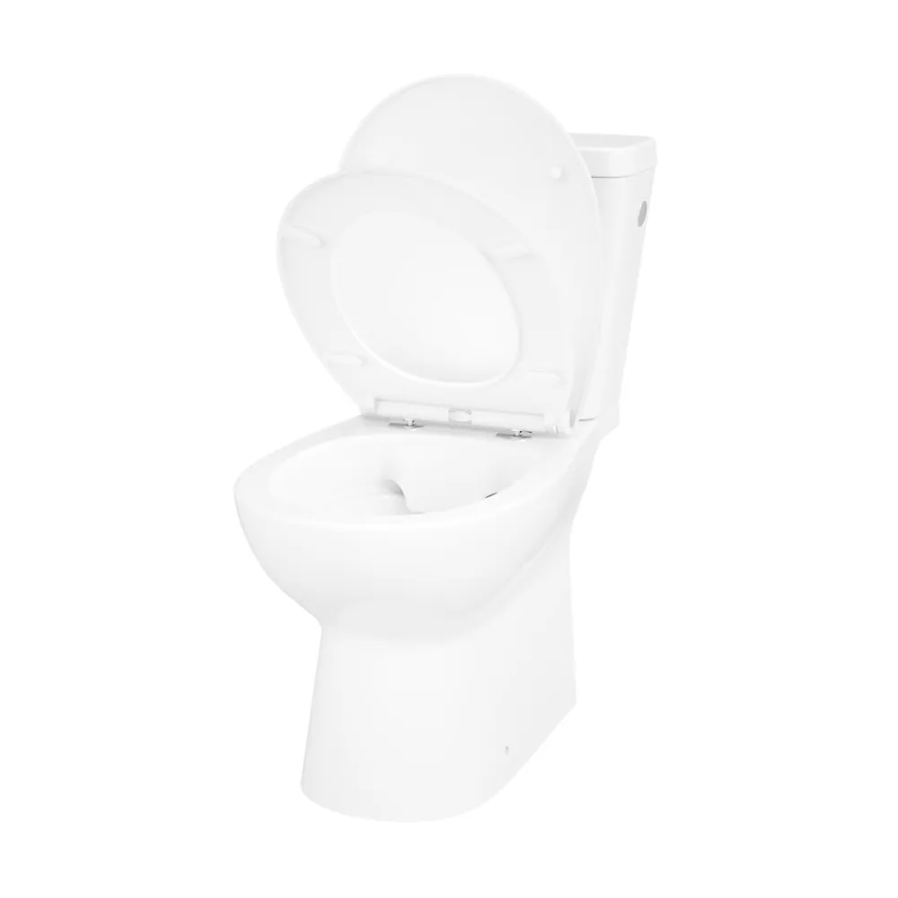 Wc À Poser|GoodHome Pack WC à poser sans bride avec abattant déclipsable et frein de chute, sortie verticale, NF, Tasi