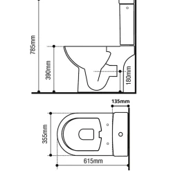 Wc À Poser|Planète Bain Pack wc à poser sans bride sortie horizontale - FRIENDLY