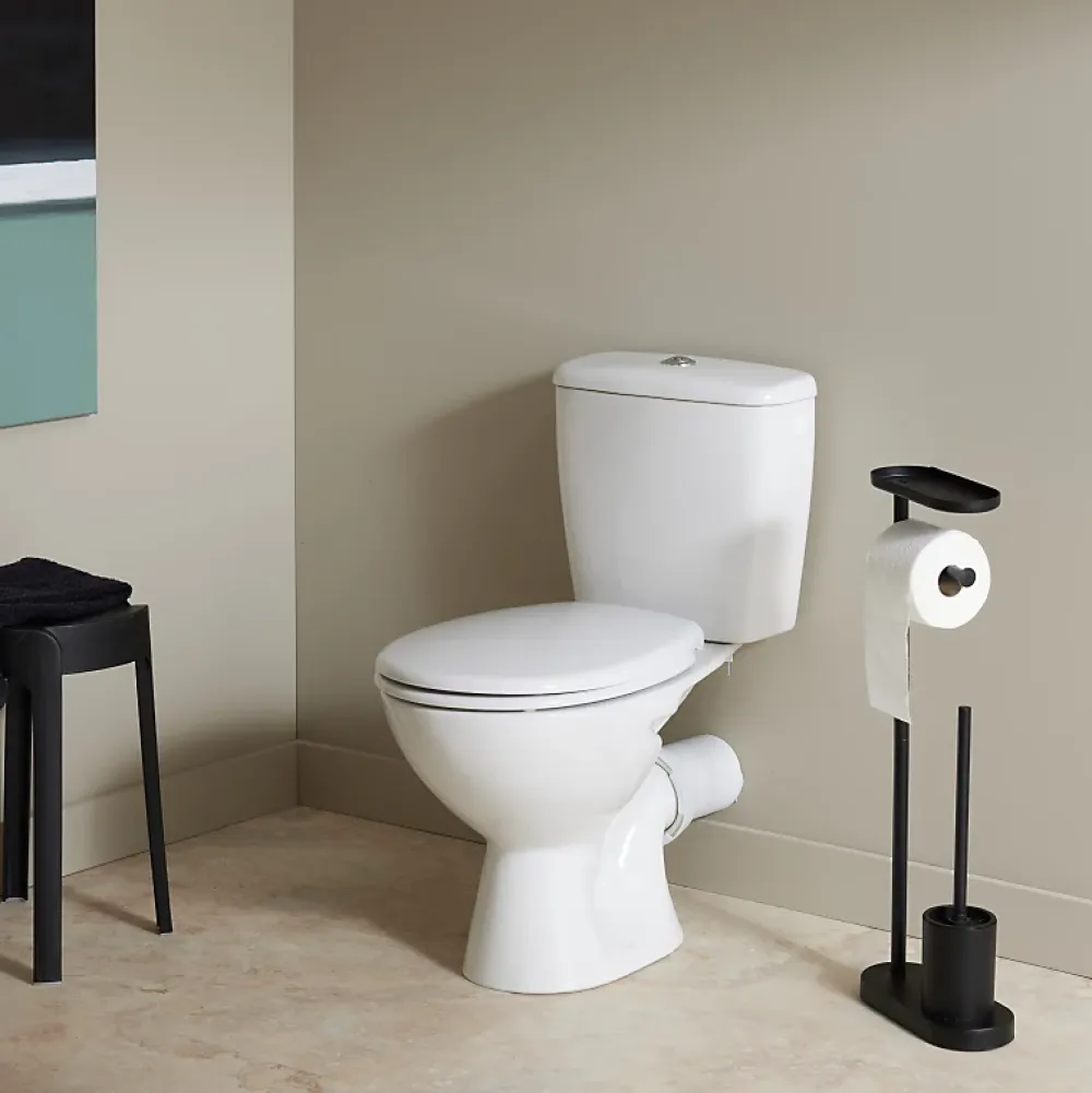 Wc À Poser|Planète Bain Pack WC à poser sortie horizontale NF avec bride - Enzo