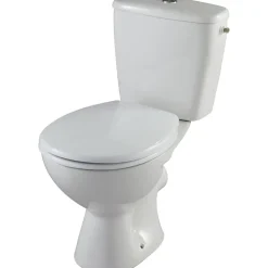 Wc À Poser|Planète Bain Pack WC à poser sortie horizontale NF avec bride - Enzo