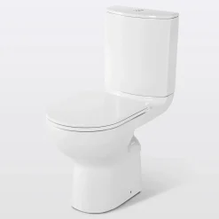 Wc À Poser|Wc Pmr|GoodHome Pack WC à poser surélevé sans bride avec sortie horizontale Cavally