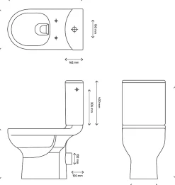 Wc À Poser|Wc Pmr|GoodHome Pack WC à poser surélevé sans bride avec sortie horizontale Cavally