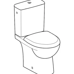 Wc À Poser|Geberit Pack WC au sol compact complet RENOVA sortie multidirectionnelle - - 501.859.00.1