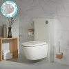 Wc Japonais|Planète Bain Pack wc avec cuvette lavante - Façade blanche -Wc japonais