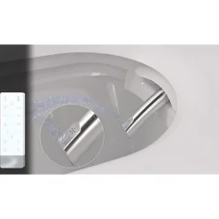 Wc Japonais|Planète Bain Pack wc avec cuvette lavante - Façade blanche -Wc japonais