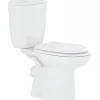 Sanindusa Pack WC Aveiro évacuation arrière alimentation chasse d'eau par le côté blanc