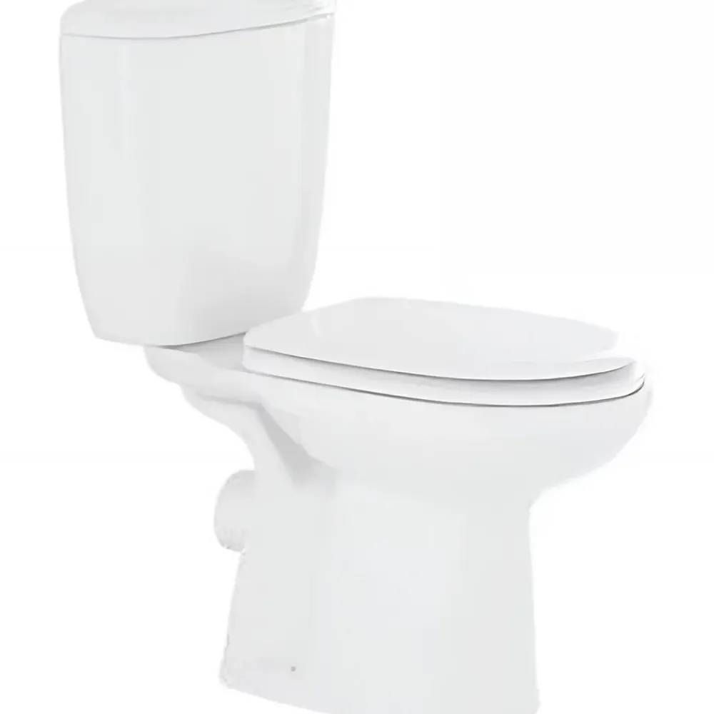 Sanindusa Pack WC Aveiro évacuation arrière alimentation chasse d'eau par le côté blanc