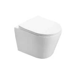 Wc Suspendu|Swiss Aqua Technologies Pack WC Bâti-support + WC SAT Infinitio sans bride, fixation invisible + Plaque chrome + Set d'habillage