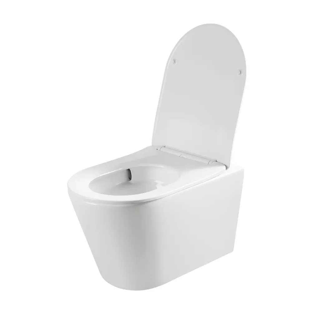 Roca Pack WC bâti-support + WC suspendu sans bride Ceramia avec abattant SoftClose + plaque (ROCE14WT06-FR)