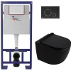 Swiss Aqua Technologies Pack WC bâti-support + WC suspendu sans bride Ceramia PixL avec abattant SoftClose + plaque (STCEPXBMT02-FR)