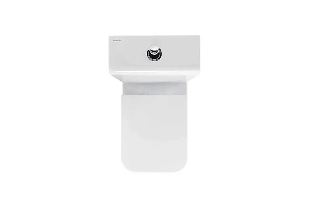 Wc À Poser|Sanindusa Pack WC Compact caréné blanc ADVANCE 61,5x36,5 chasse d'eau par le coté, évacuation arrière ou dessous, abattant inclus
