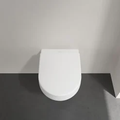 Wc Suspendu|Villeroy & Boch Pack WC cuvette suspendue sans bride avec abattant Targa Design