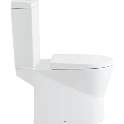 Wc À Poser|Sanindusa Pack WC cuvette+réservoir+abattant+fixations UrbY 65 caréné évacuation par dessous blanc