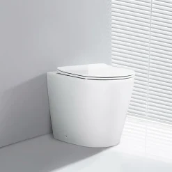 Wc À Poser|Rentside PACK WC EN PORCELAINE WALL HUNG - SUR PIEDS BLANC