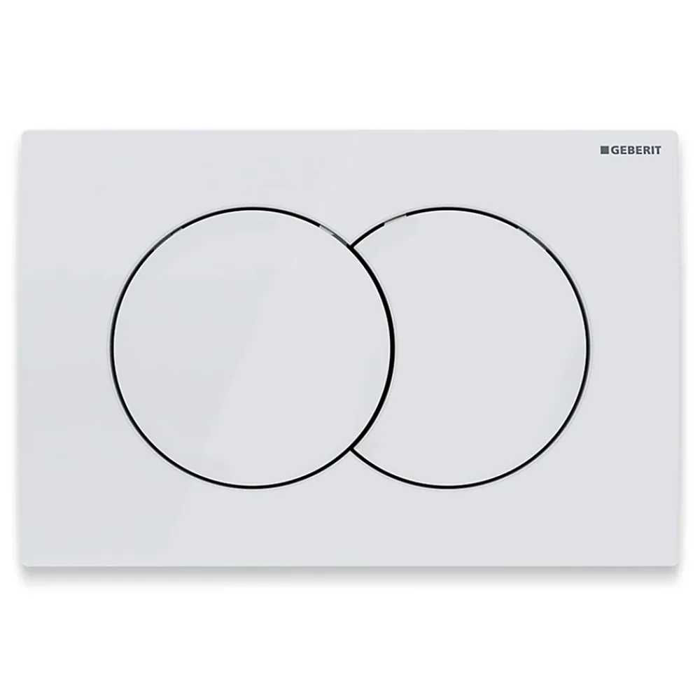 Badland Pack WC GEBERIT Bâti-support Duofix+WC Slim Soft-Close ROLO blanc+tapis d'isolation acoustique+plaque blanc