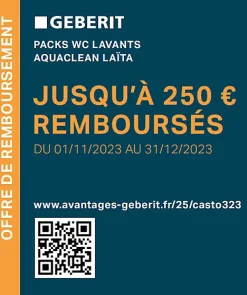 Geberit Pack WC japonais lavant suspendu Laita Premium Rimfree