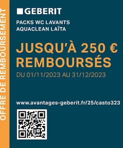 Geberit Pack WC japonais lavant suspendu Laita Essentiel Rimfree