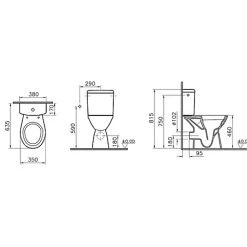 Wc À Poser|Vitra Pack WC Normus Lift à poser avec bride - Normus Lift Pack WC à poser PMR OB, 65 cm, avec bride